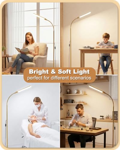 LED Floor Lamp (Gold)
