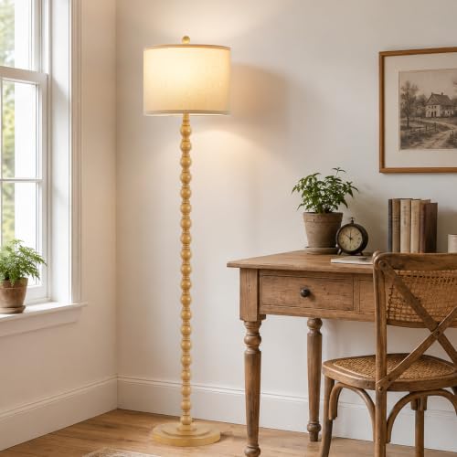 Rustic Floor Lamp for Living Room (Brown)