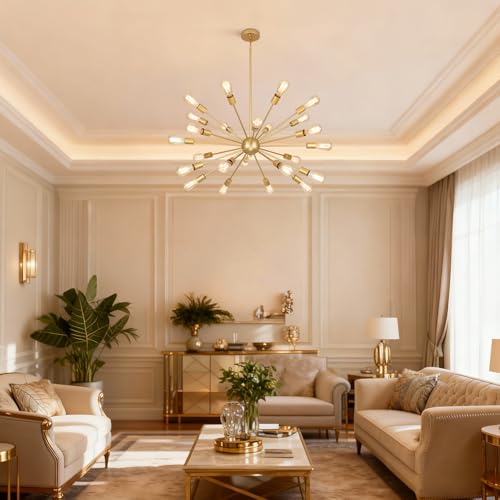 Large Gold Chandelier
