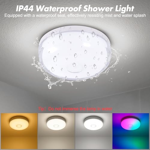 2 Pack Waterproof Shower Light No Wiring (2 Count)