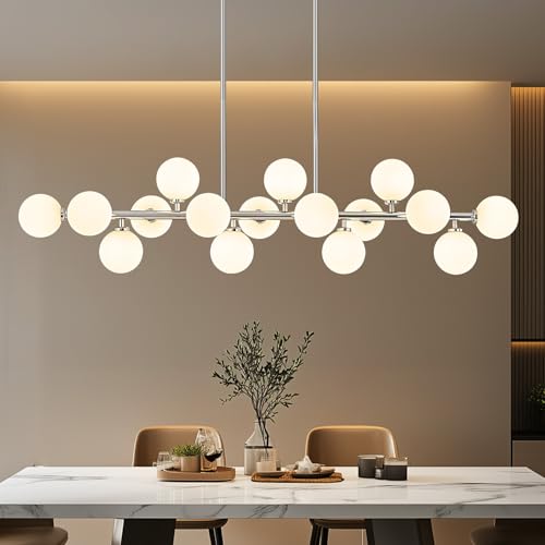55" Long Chandeliers for Dining Room Kitchen Island