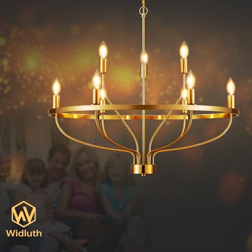30" Gold Chandelier (9 Count)