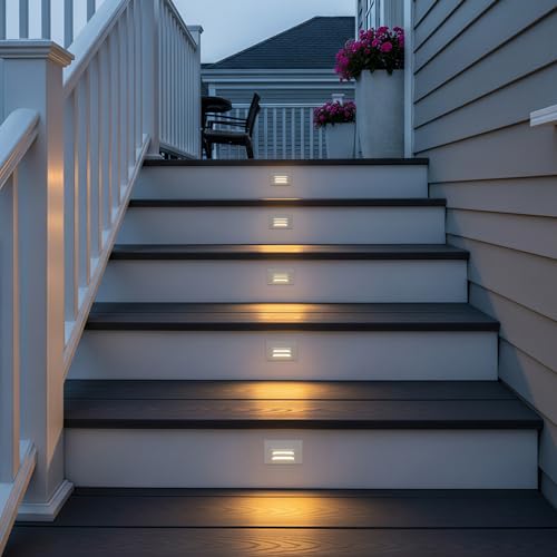 12 Pack 5CCT 120V LED Step Lights (12 Count)
