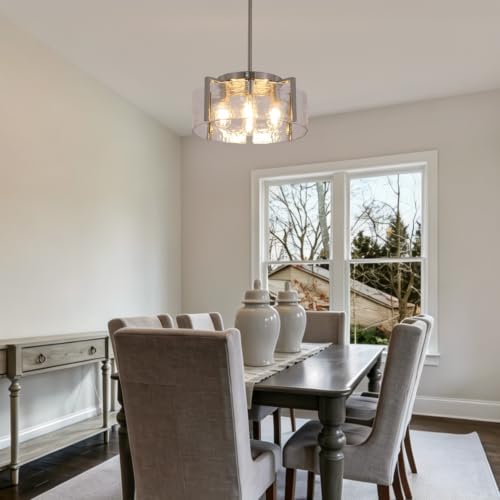 Nickel Chandeliers for Dining Room