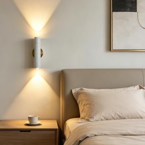 White Marble Wall Sconce