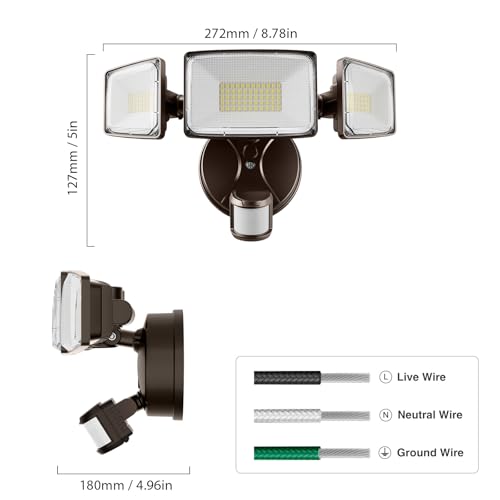 100W LED Motion Sensor Outdoor Lights