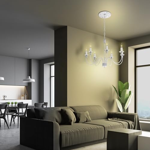 CA10 Smart Flame Tip LED Chandelier Light Bulbs (4 Count)