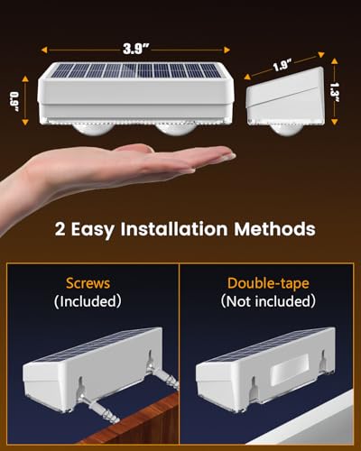 Solar Fence Lights Outdoor Waterproof (12 Count)