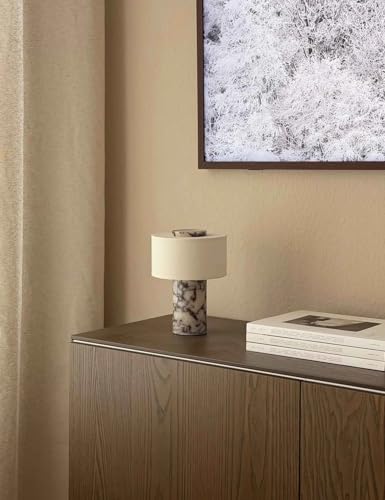Marble Lamp Stone Table Lamps Rechargeable Modern Decorative Touch Dimmable Cordless Luxury Design Bedside Lamp for Home Decor