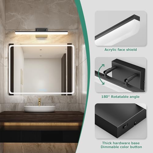 Black Vanity Light 24"