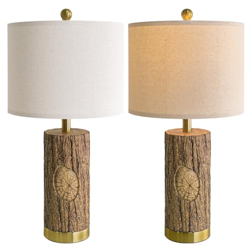 25.5'' Rustic Farmhouse Table Lamps (2 Count)