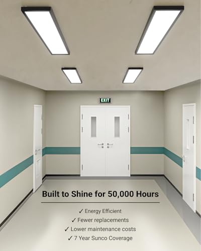 Sunco 6 Pack 1x4 LED Flat Panel Lights (6 Count)