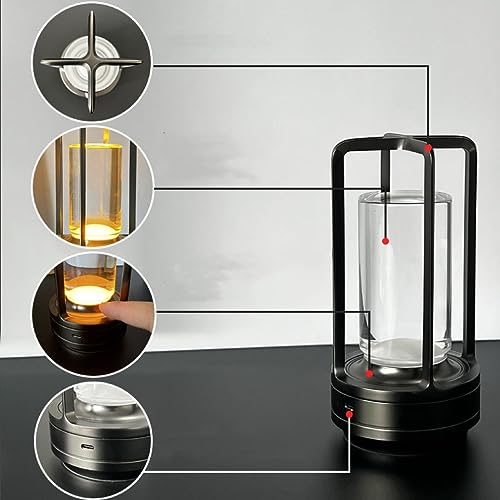 Rechargeable Cordless Small Metal Table Lamp