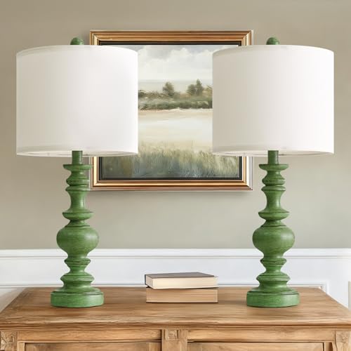 24" Farmhouse Table Lamps Set of 2