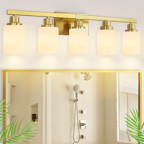 Gold Bathroom Light Fixtures 5
