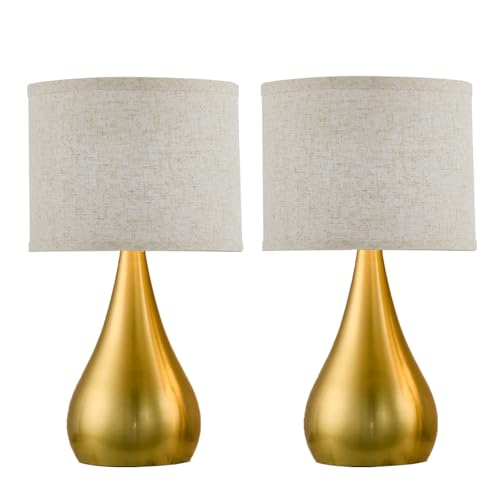 18.1'' Modern Touch Gold Table Lamp Set of 2 with 3 Way Dimmable (2 Count)
