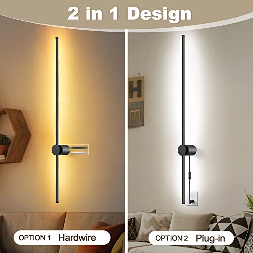 Wall Sconces Set of Two with Remote