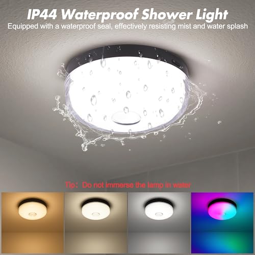 2 Pack Waterproof Shower Lights for Inside Shower (2 Count)