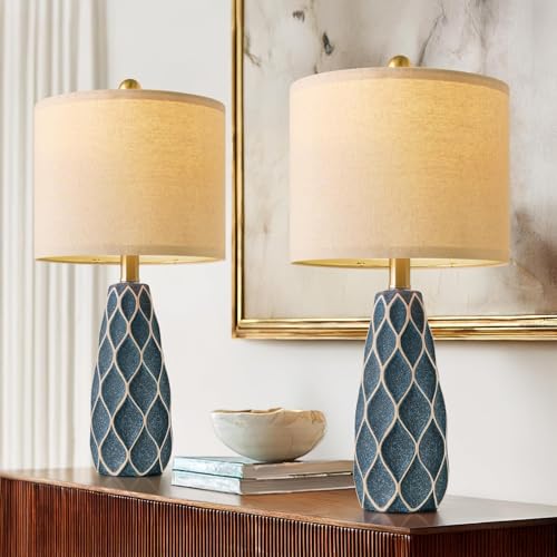 Samll Table Lamps Set of 2 for Living Room