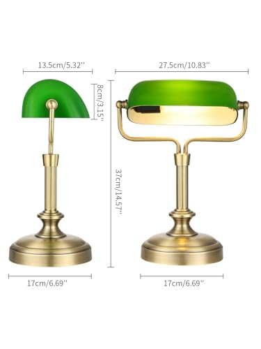 Vintage Banker Lamp