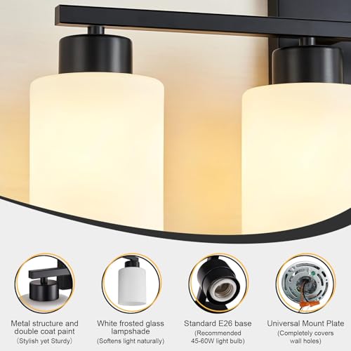 Black Bathroom Light Fixtures Vanity Lights Over Mirror