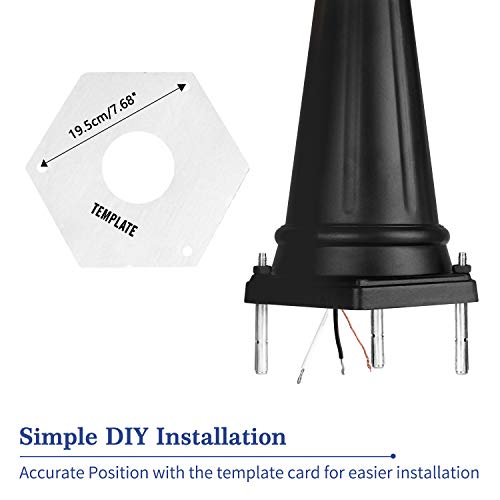 Dusk to Dawn Sensor Outdoor Lamp Post Light 3