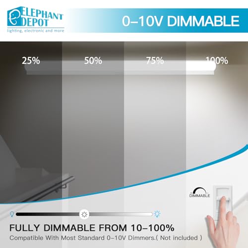 4FT LED Stairwell Light Fixture with Motion Sensor