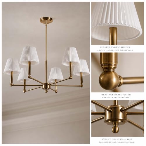 36" Brass Chandelier