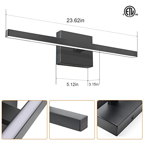 Modern Bathroom Vanity Light 23.6 inch