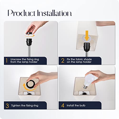 Bedside Lamp with USB Ports