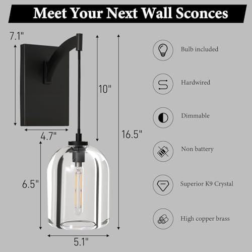 Crystal Brass Hemisphere Wall Sconce (2 Count)