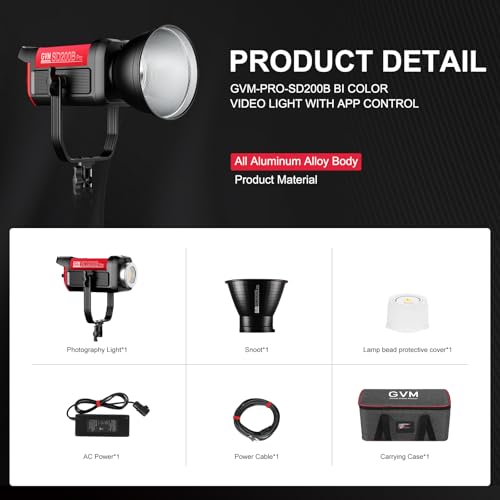 GVM 200W LED Video Light