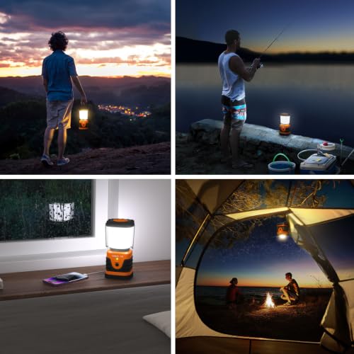 1000LM LED Camping Lantern Rechargeable with 4 Light Modes