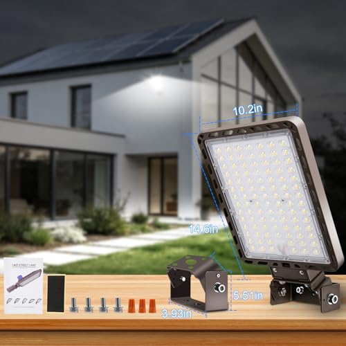 240W LED Parking Lot Light Trunnion Mount Dusk to Dawn 4Pack (4 Count)