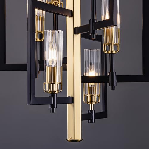 Black Gold Chandelier Light