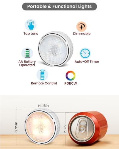 Puck Lights with Remote (2 Count)