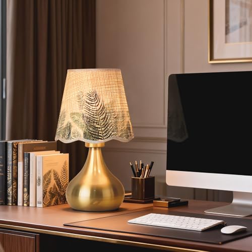 Gold Small Bedside Cute Table Lamp for Bedroom