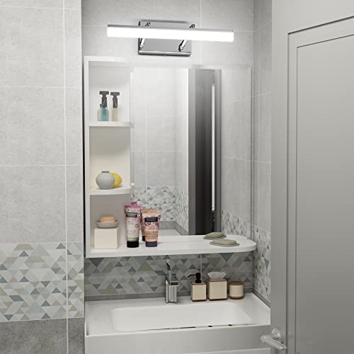 15.7 inch LED Vanity Lights Adjustable Bathroom Wall Light Bathroom Lighting Fixture Over Mirror Chrome Modern Vanity Lighting 5500K