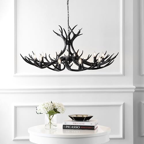 Eldora 10 Light Resin Antler Chandelier 49"
