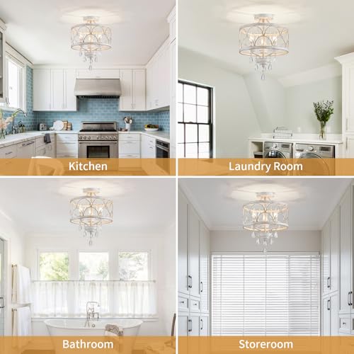 Crystal Ceiling Light Fixture