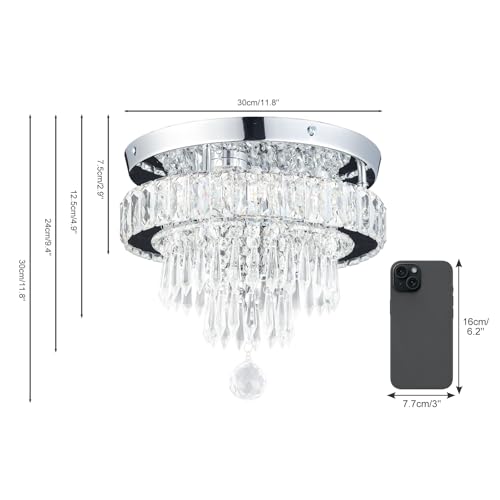 11.8" Crystal Ceiling Light