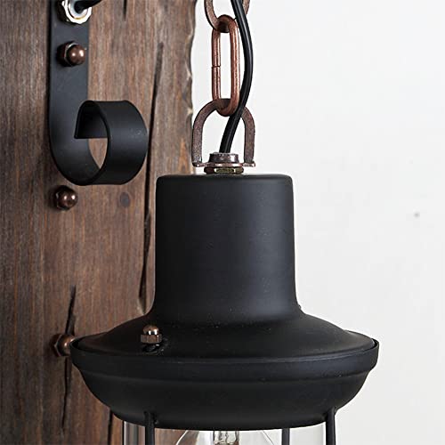 Industrial Wooden Pendant Light