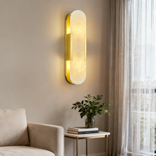 Natural Alabaster Wall Sconces
