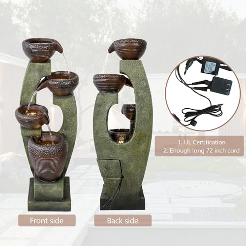 40โ H Modern Outdoor Fountain