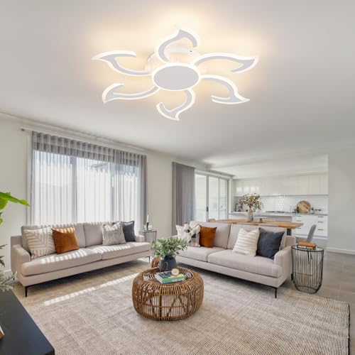 36.2 Inch Modern LED Ceiling Light (White)