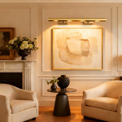 30 inch Picture Lights for Wall Hardwired Brass Picture Light