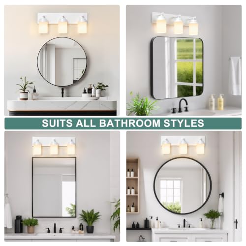 Bathroom Light Fixture White