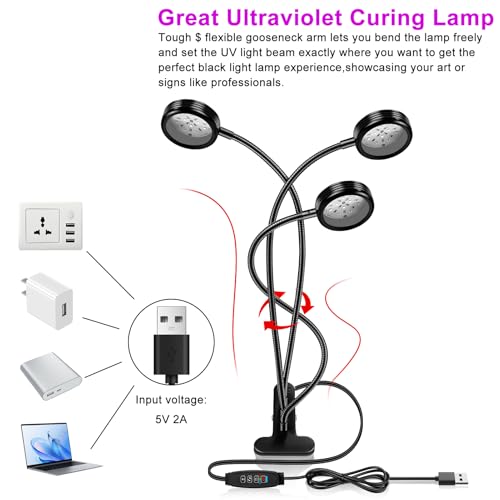 LED Black Light Dual Head