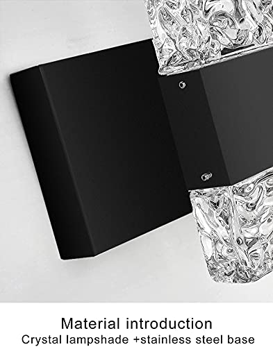 Black Bathroom Light Fixtures Crystal Bathroom Vanity Light 3 Light Over Mirror Modern LED Wall Light for Bathroom