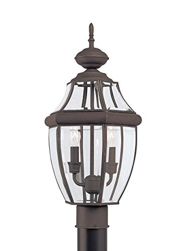Lancaster 2 Light Post Lantern in Antique Bronze